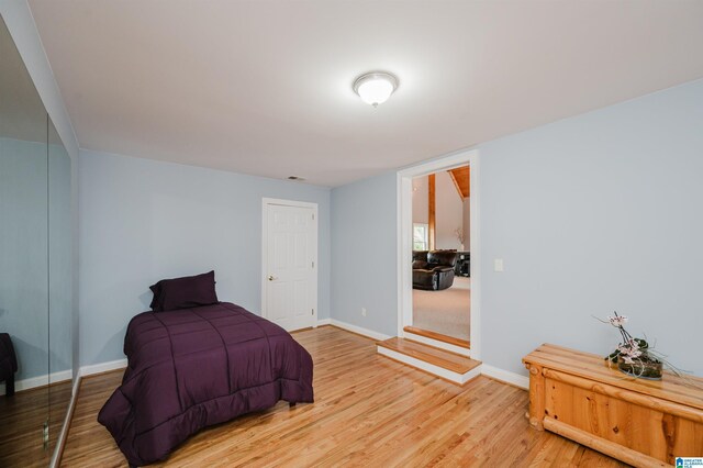 327 Ridgeview Lake Rd, Alabaster, AL 35007 - bedroom featuring baseboards and light wood-style floors