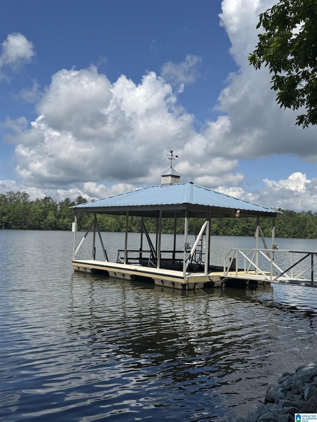 dock with a water view