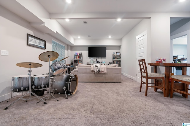 984 Knobloch Ln, Moody, AL 35004 - living room with carpet flooring, recessed lighting, and baseboards