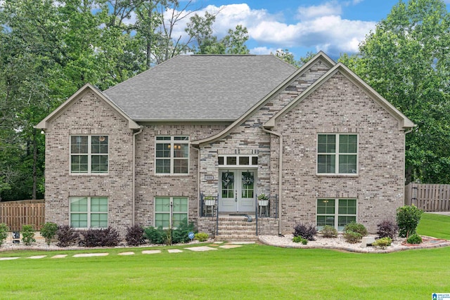 984 Knobloch Ln, Moody, AL 35004 - view of front of property with french doors, brick siding, and roof with shingles