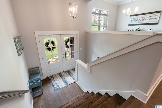 984 Knobloch Ln, Moody, AL 35004 - entryway featuring a chandelier and wood finished floors
