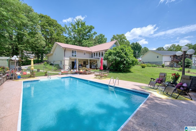 179 Idlewood Cir, Alexandria, AL 36250 - view of swimming pool with a patio area