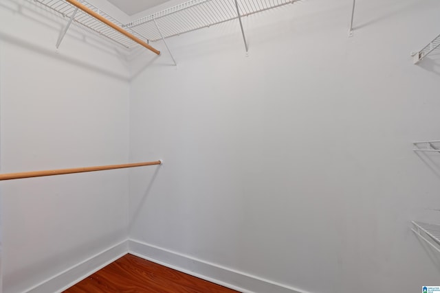 142 Falling Waters Ln, Maylene, AL 35114 - walk in closet featuring dark wood-style flooring