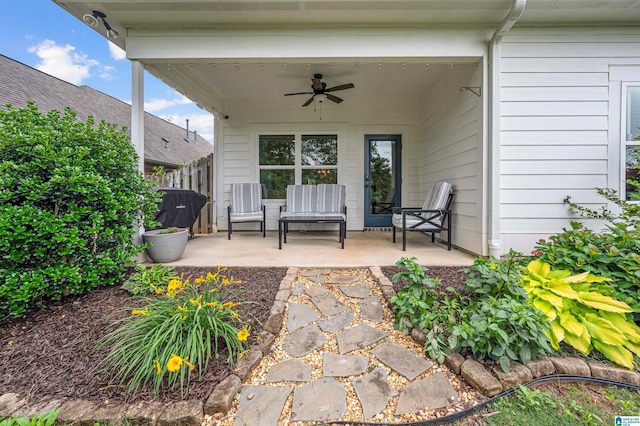 3951 Crest Lndg, Irondale, AL 35210 - view of patio with ceiling fan