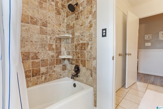 14 Shades Crest Rd, Hoover, AL 35226 - full bathroom with tile patterned flooring and shower / bath combo
