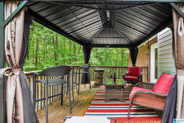 8526 Scenic Ridge Dr, Pinson, AL 35126 - deck with a gazebo