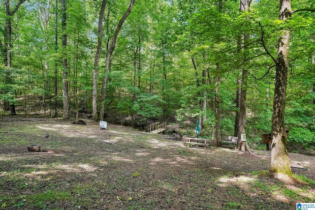 8526 Scenic Ridge Dr, Pinson, AL 35126 - view of yard with a forest view