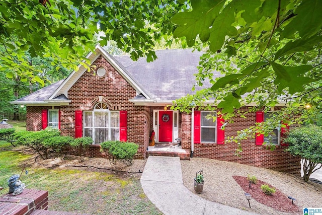 8526 Scenic Ridge Dr, Pinson, AL 35126 - view of front of house featuring brick siding and roof with shingles