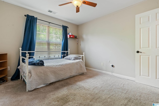 1051 Oak Meadows Rd, Birmingham, AL 35242 - bedroom with carpet floors, baseboards, and a ceiling fan