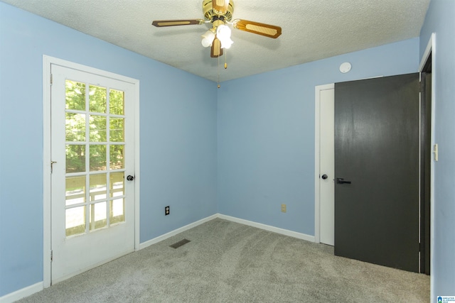 4734 Chablis Way, Birmingham, AL 35244 - empty room featuring carpet, ceiling fan, a textured ceiling, baseboards, and a smoke detector