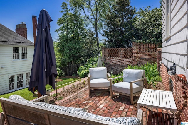 2520 Lanark Rd, Birmingham, AL 35223 - view of patio / terrace featuring fence