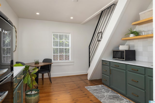 2520 Lanark Rd, Birmingham, AL 35223 - office area featuring dark wood-style flooring, recessed lighting, and baseboards