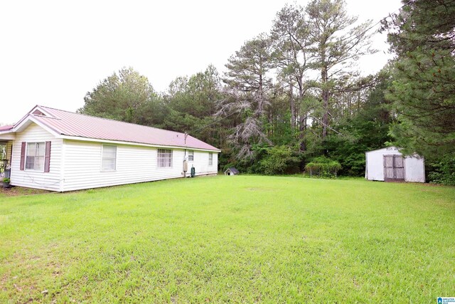 1619 Websters Chapel Rd, Wellington, AL 36279 - view of green lawn with a storage shed and an outbuilding
