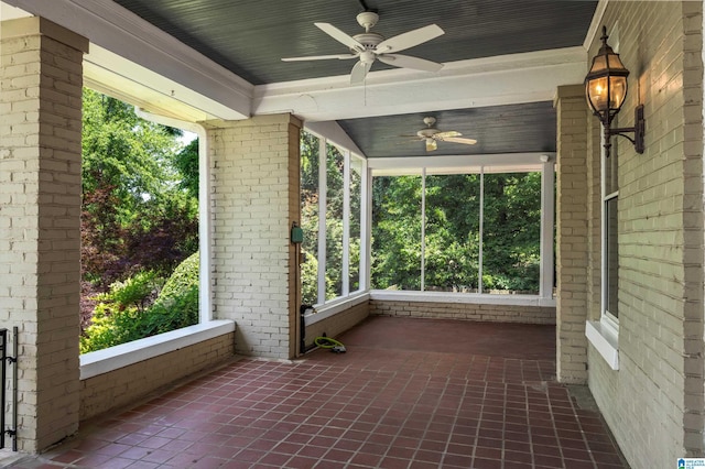 1479 Milner Cres S, Birmingham, AL 35205 - view of patio / terrace with a ceiling fan and a porch