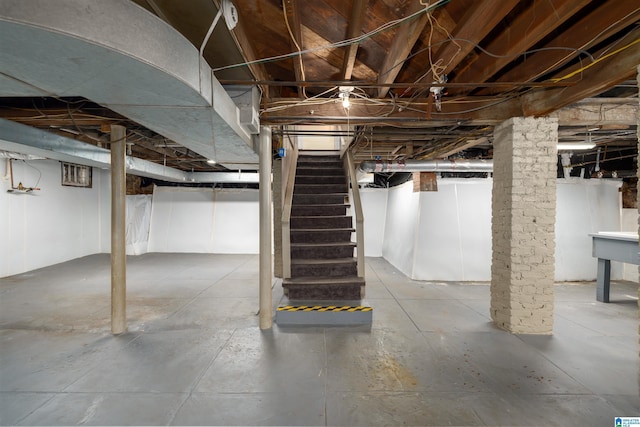1479 Milner Cres S, Birmingham, AL 35205 - unfinished basement with stairs