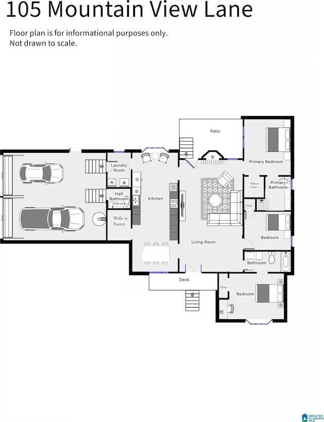 105 Mountain View Ln, Springville, AL 35146 - room layout