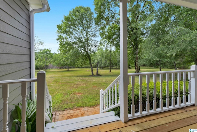 105 Mountain View Ln, Springville, AL 35146 - porch with a lawn and view of scattered trees