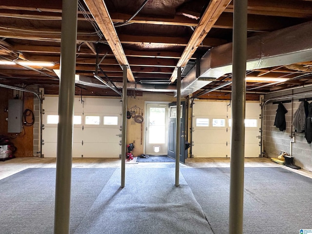 3455 Self Creek Rd, Warrior, AL 35180 - garage featuring electric panel