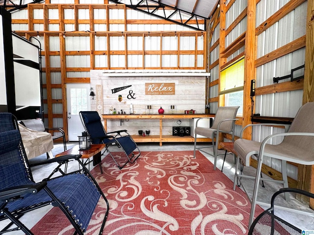 3455 Self Creek Rd, Warrior, AL 35180 - living area featuring high vaulted ceiling