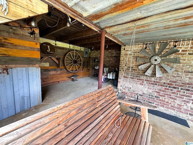 3455 Self Creek Rd, Warrior, AL 35180 - wooden deck with ceiling fan