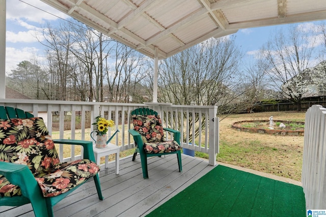1118 Eagle Dr, Maylene, AL 35114 - view of wooden terrace