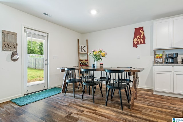 204 Koslin Loop, Calera, AL 35040 - dining area featuring dark wood-style floors and baseboards