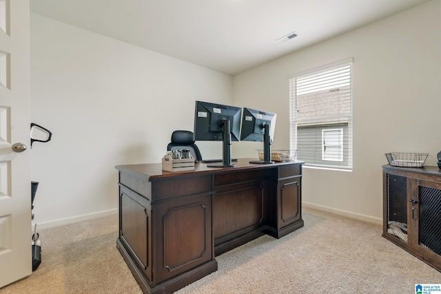 204 Koslin Loop, Calera, AL 35040 - home office with light colored carpet and baseboards