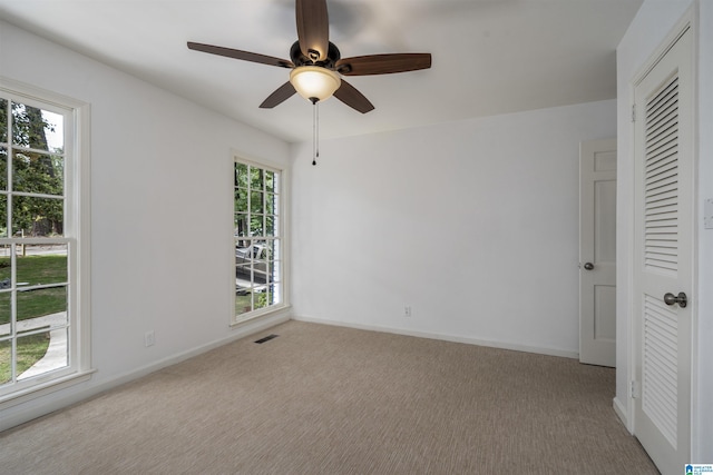 3317 Overton Rd, Mountain Brook, AL 35223 - carpeted spare room with a ceiling fan and baseboards