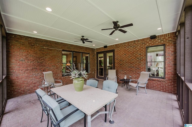 5226 Mountain Ridge Parkway, Birmingham, AL 35222 - view of patio / terrace with outdoor dining space and ceiling fan