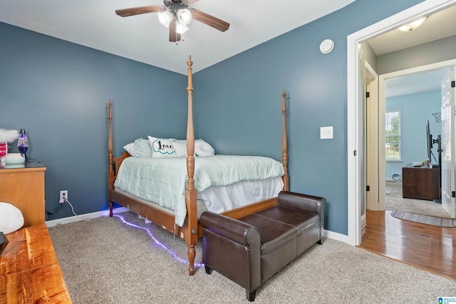 180 Thornberry Dr, Hayden, AL 35079 - carpeted bedroom featuring baseboards and a ceiling fan