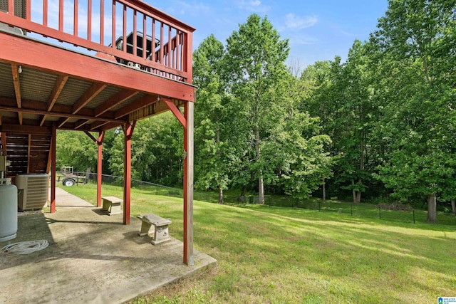 180 Thornberry Dr, Hayden, AL 35079 - view of yard with cooling unit and a deck
