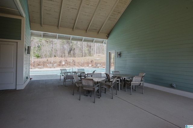 3104 Simms Lndg, Pelham, AL 35124 - view of patio featuring a community pool and outdoor dining space