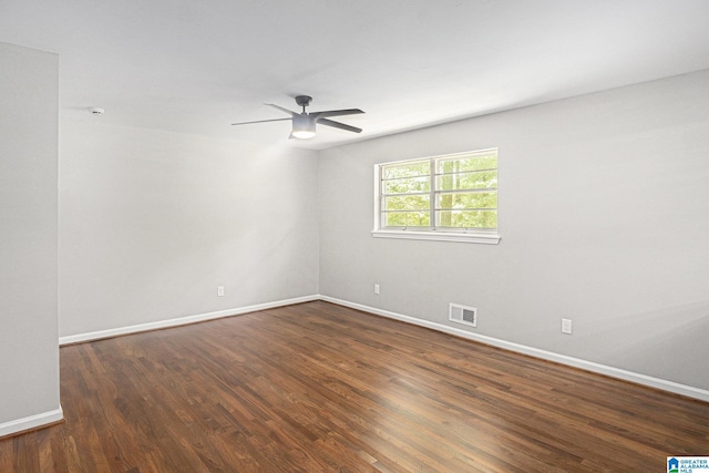 6365 Pocahontas Rd, Bessemer, AL 35022 - unfurnished room featuring ceiling fan and wood finished floors