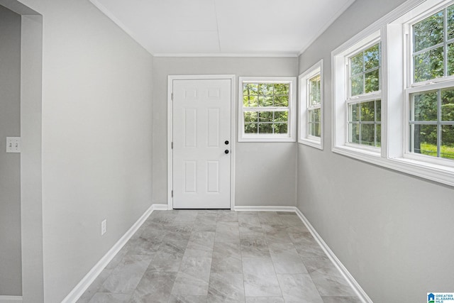 6365 Pocahontas Rd, Bessemer, AL 35022 - doorway featuring crown molding and baseboards