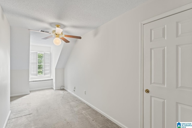 2009 Creely Cir, Birmingham, AL 35235 - bonus room with a textured ceiling, ceiling fan, carpet flooring, and baseboards