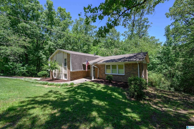4669 Burning Tree Ln, Pelham, AL 35124 - view of front of property with a front lawn and brick siding