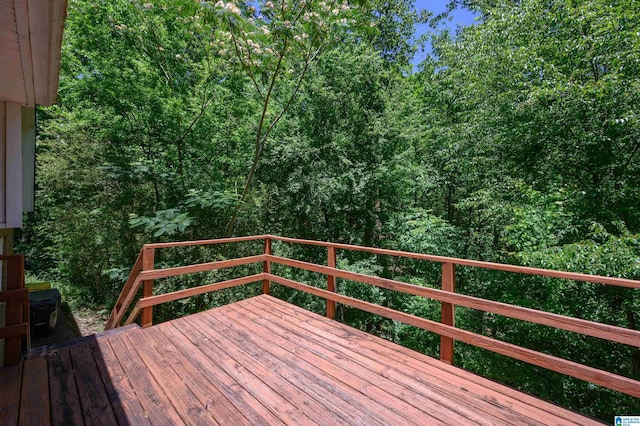 4669 Burning Tree Ln, Pelham, AL 35124 - view of wooden deck