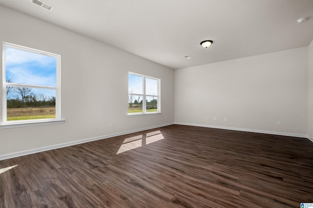 2017 Valley Run, Leeds, AL 35094 - empty room featuring baseboards, dark wood finished floors, and a smoke detector