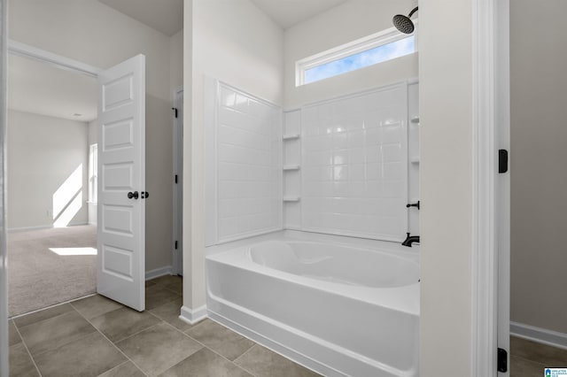 2017 Valley Run, Leeds, AL 35094 - bathroom featuring tile patterned flooring, baseboards, and bathing tub / shower combination
