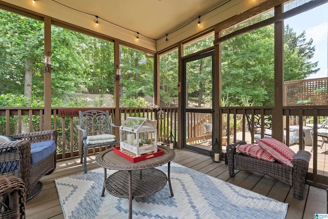 1048 Eagle Hollow Dr, Birmingham, AL 35242 - sunroom / solarium featuring track lighting