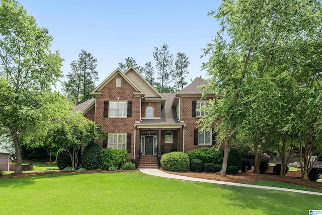 1048 Eagle Hollow Dr, Birmingham, AL 35242 - view of front facade featuring brick siding and a front yard