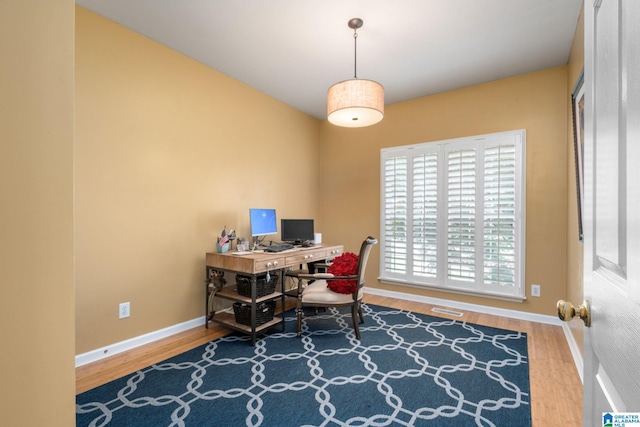 126 Landale Dr, Sterrett, AL 35147 - home office with wood finished floors and baseboards