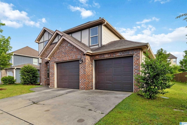 22873 Downing Park Cir, Mccalla, AL 35111 - traditional home with brick siding, concrete driveway, an attached garage, and roof with shingles