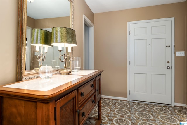 400 Art Hanes Blvd, Birmingham, AL 35213 - bathroom with baseboards and vanity