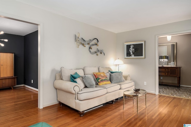 400 Art Hanes Blvd, Birmingham, AL 35213 - living area featuring wood finished floors and baseboards