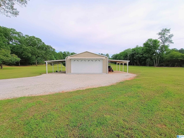 335 Shady Hollow Ln, Talladega, AL 35160 - garage featuring a detached garage