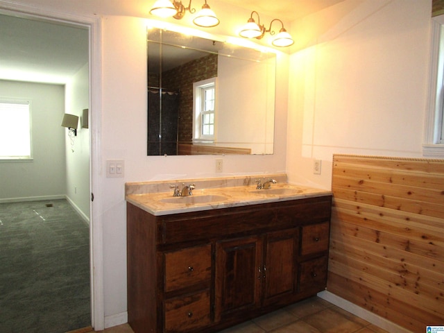4634 Honeysuckle Rd, Quinton, AL 35130 - full bath featuring double vanity and baseboards