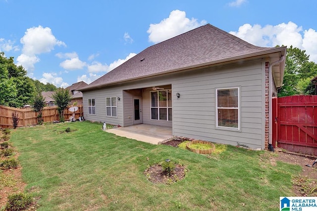 653 Talon Trce, Birmingham, AL 35242 - rear view of house with a patio area and a shingled roof