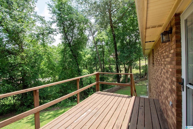 1725 Faircrest Dr, Hueytown, AL 35023 - view of wooden terrace