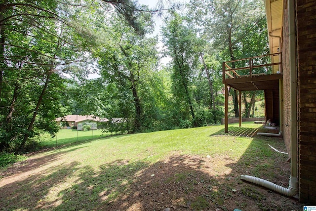 1725 Faircrest Dr, Hueytown, AL 35023 - view of green lawn featuring a deck
